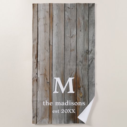 流木素朴ビーチタオル ビーチタオル (正面)