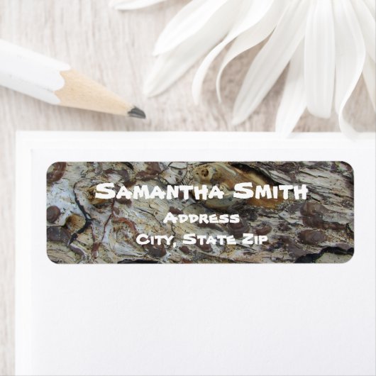 流木素朴木目模様写真木目 ラベル (インサイチュ)