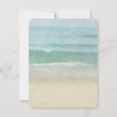 流木網航海のビーチ結婚式 招待状 (裏面)