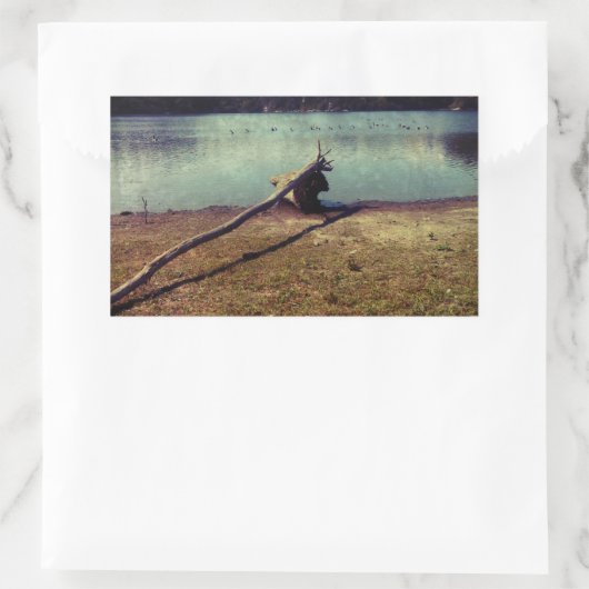 流木 長方形シール (バッグ)