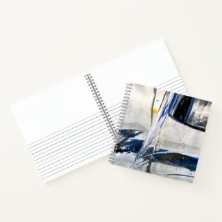 流水のスケッチとスパイラル書ノートパソコン ノートブック