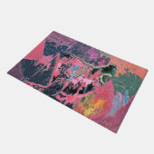 流水抽象芸術 ドアマット (アングル)