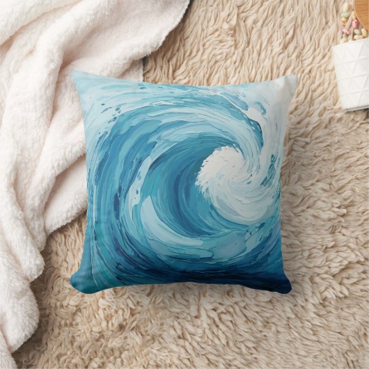 流水 クッション (ブランケット)