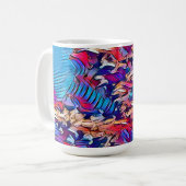 流水 コーヒーマグカップ (正面左)