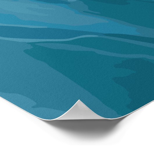 流水 ポスター (角)