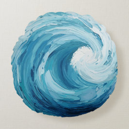 流水 ラウンドクッション