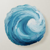 流水 ラウンドクッション (裏面)