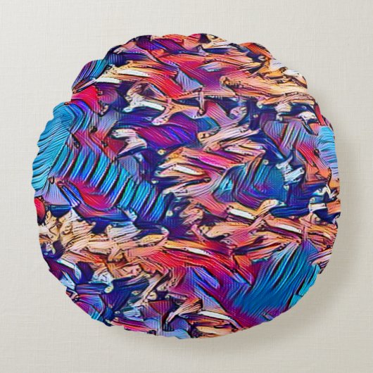流水 ラウンドクッション (正面)
