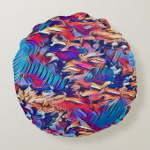 流水 ラウンドクッション (裏面)