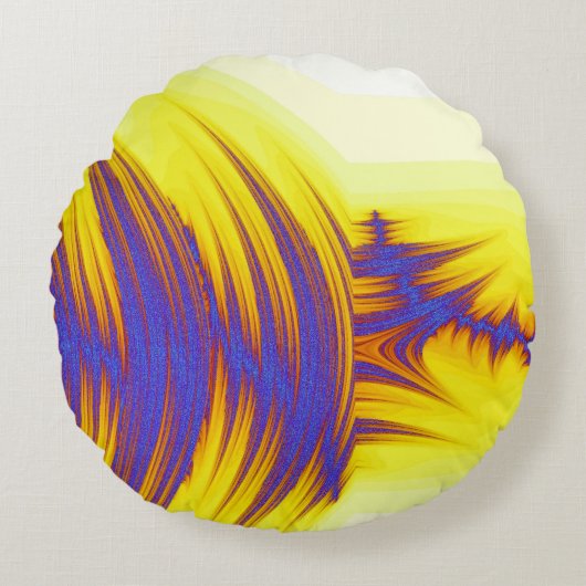 流水 ラウンドクッション (正面)