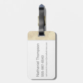 流浪し、極めて危険な人材指名手配ポスター – 黒 ラゲッジタグ (裏面縦)