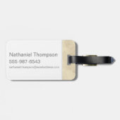 流浪し、極めて危険な人材指名手配ポスター – 黒 ラゲッジタグ (裏面横)