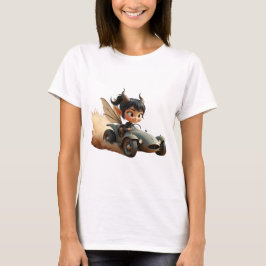 流浪の砂丘の月光の妖精 Tシャツ
