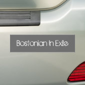流浪のBostonian バンパーステッカー (車上)