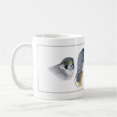 流浪性の鷹狩のマグ コーヒーマグカップ (左)