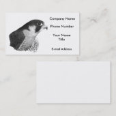 流浪性の《鳥》ハヤブサ鉛筆 名刺 (正面/裏面)