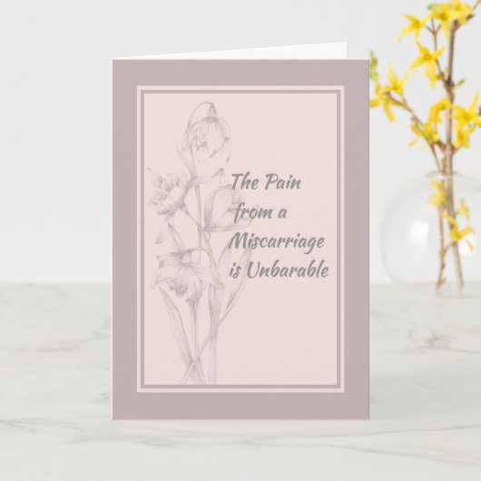 流産した人の名刺 カード (黄色い花)