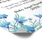 流産のお悔忘れやみMe Notベビー天使 ポスター (角)