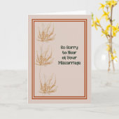 流産カード金ゴールド色の煙花 カード (黄色い花)