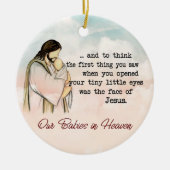 流産パーソナライズされた記念オーナメント セラミックオーナメント (正面)