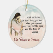 流産パーソナライズされた記念オーナメント セラミックオーナメント (左)