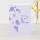 流産ブルーのフローラカード カード (黄色い花)