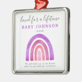 流産ベビーロス虹の記憶 メタルオーナメント (左)