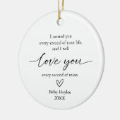 流産乳児喪失ベビーメモリアル セラミックオーナメント (左)