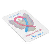 流産認識度リボンアートエンジェルマグネット マグネット (右側)