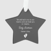 流産/ベビー損失記念クリスマス オーナメント (裏面)