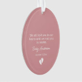 流産/ベビー損失記念クリスマス オーナメント (正面)