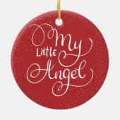 流産/ベビー損失記念クリスマス セラミックオーナメント (裏面)