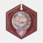 流産/ベビー損失記念死産 ガラスオーナメント (正面)