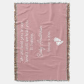 流産/ベビー損失記念碑 スローブランケット (正面縦)