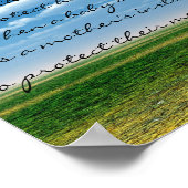 流産/乳児損失記念碑 ポスター (角)