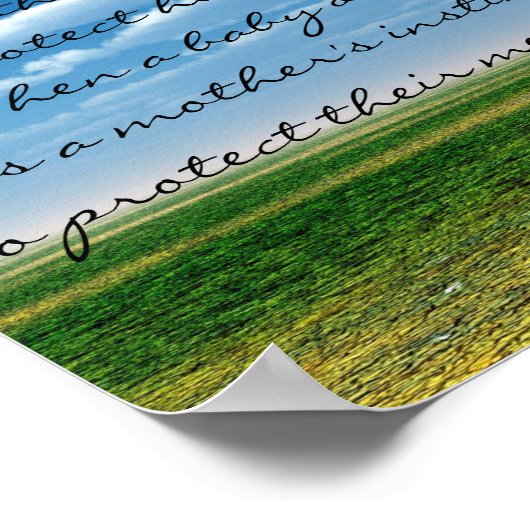 流産/乳児損失記念碑 ポスター (角)