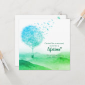 流産 |妊娠損失 |悔やみや弔慰 カード (正面/裏面インサイチュ)