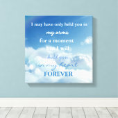 流産/死産損記念 キャンバスプリント (インサイチュ (ウッドフロア))