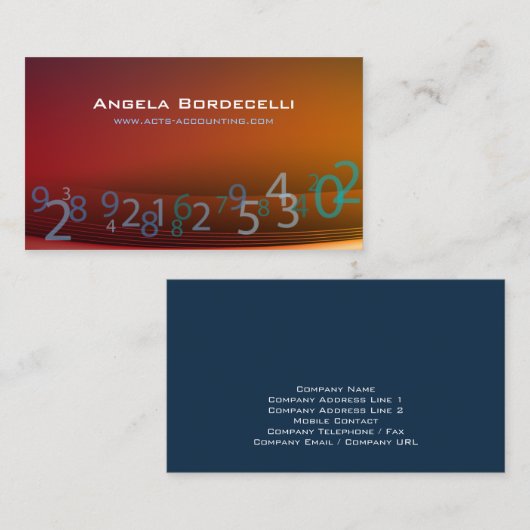 流番番号会計名刺 名刺 (正面/裏面)