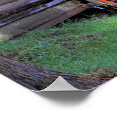 流素朴車風景 ポスター (角)