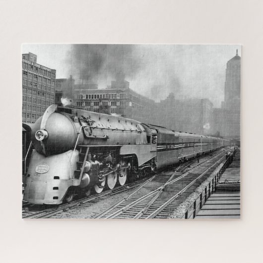 流線型の20世紀特急列車 1938年頃 ジグソーパズル (横)