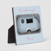 流線型ティアドロップトレーラジプシーキャラバン フォトプラーク (正面)