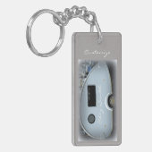 流線型ティアドロップトレーラーgypsy caravan keychai キーホルダー (正面左)