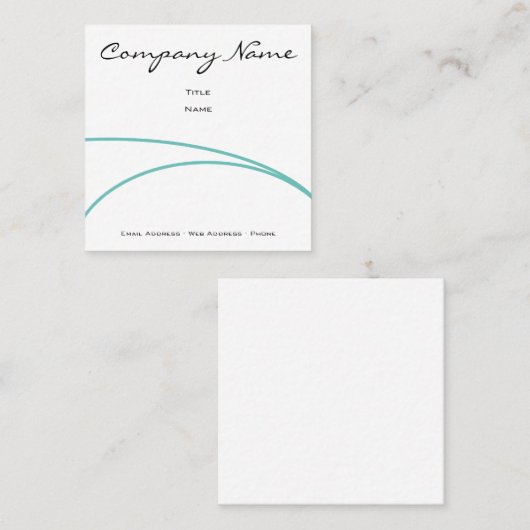 流線形の名刺 スクエア名刺 (正面/裏面)