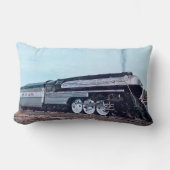 流線形の蒸気機関車 ランバークッション (正面)