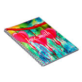 流血のハートの花のアート ノートブック (右側)