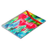 流血のハートの花のアート ノートブック (左側)