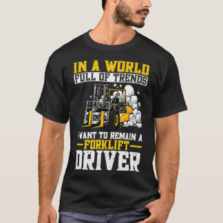 流行に満ちた世界で私はフォークのままでありたい Tシャツ
