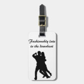 流行に遅く減退-荷物のラベルに ラゲッジタグ (正面縦)