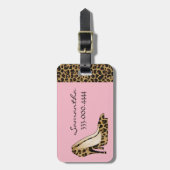 流行のジャガーのSilettosのカスタムな荷物のラベル ラゲッジタグ (正面縦)